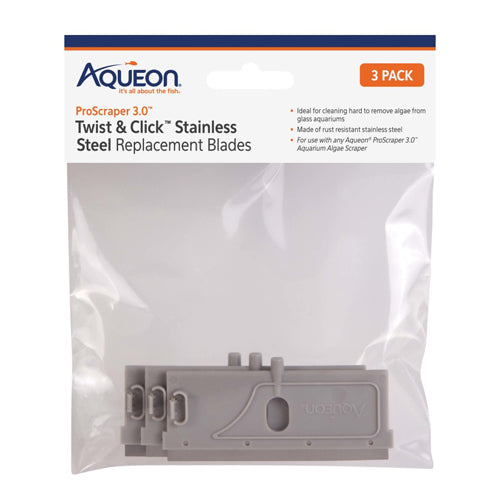 Aqueon ProScraper 3.0 Twist Click Stainless Steel Replacement Blades 1ea