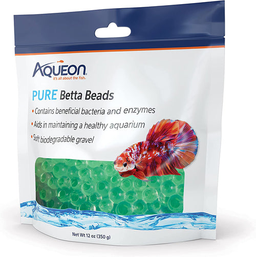 Aqueon Betta Beads Green, 1ea/One Pouch