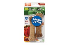 Nylabone Healthy Edibles AllNatural Long Lasting Roast Beef Flavor Chew Treats 2 Count, Roast Beef, 1ea/XS/Petite