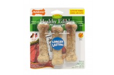 Nylabone Healthy Edibles AllNatural Long Lasting Roast Beef Flavor Chew Treats 3 Count, Roast Beef, 1ea/SMall/Regular