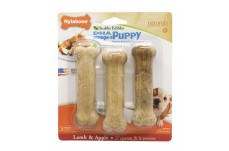 Nylabone Healthy Edibles Puppy Natural Long Lasting Dog Chew Treats Lamb Apple, 1ea/SMall/Regular 3 ct