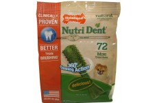 Nylabone Nutri Dent Simple Natural Dental Fresh Breath Flavored Chew Treats Mini, 72 Ct