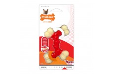 Nylabone Double Bone Power Chew LongLasting Dog Toy Bacon, 1ea/XS/Petite 1 ct