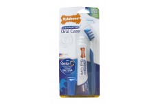 Nylabone Advanced Oral Care Natural Dog Dental Kit Adult Dog, Peanut Butter, 1ea/3 ct