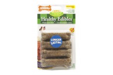 Nylabone Healthy Edibles AllNatural Long Lasting Roast Beef and Chicken Flavor Chew Treats 8 Count, Roast Beef Chicken, 1ea/XS/Petite