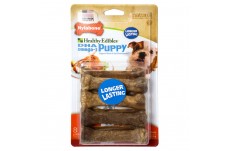 Nylabone Healthy Edibles Puppy Natural Long Lasting Dog Chew Treats Lamb Apple, 1ea/XS/Petite 8 ct