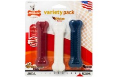 Nylabone Power Chew Variety Triple Pack Chicken, Bacon Peanut Butter, 1ea/SMall/Regular 3 ct