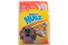 Nylabone Natural Nubz Chicken Dog Treats 12 count, 1ea/Large 30 Ibs.