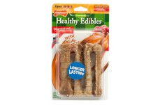 Nylabone Healthy Edibles AllNatural Long Lasting Turkey Apple Dog Chew Treats 4 Count, Turkey Apple, 1ea/SMall/Regular
