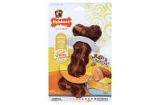 Nylabone Flavor Frenzy Strong Chew Toy Dog Toy Ham and Cheesy Potatoes Flavor Medium/Wolf - Up To 35 Lb