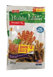 Nylabone Healthy Edibles All-Natural Long Lasting Chew Treats Variety Pack
36 Count, Variety Pack, 1ea/XXS/Mini