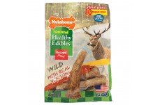 Nylabone Healthy Edibles WILD Antler Natural Long Lasting Venison Flavor Dog Chew Treats Antler, 1ea/Medium/Wolf 10 ct