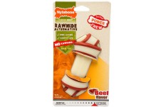 Nylabone Power Chew Rawhide Knot Chew Bone Beef Flavor Medium/Wolf - Up To 35 Lb