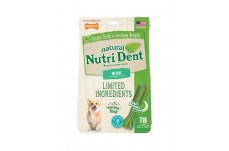 Nylabone Nutri Dent Natural Dental Fresh Breath Flavored Chew Treats 1ea/Mini 78 ct