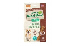 Nylabone Nutri Dent Filet Mignon Flavored Dog Dental Chews 1ea/Mini 32 ct
