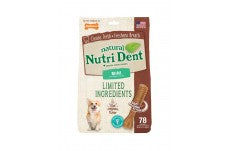 Nylabone Nutri Dent Filet Mignon Flavored Dog Dental Chews 1ea/Mini 78 ct