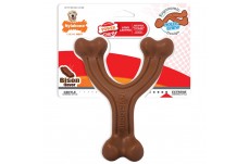 Nylabone Ergonomic Hold Chew Wishbone Power Chew Durable Dog Toy Adult Dog Ergonomic, Bison, 1ea/Large/Giant 1 ct