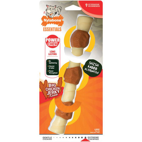 Nylabone Power Chew Shish Kabob Alternative Nylon Chew Toy Chicken Flavor, 1ea/Large Up To 50 lb