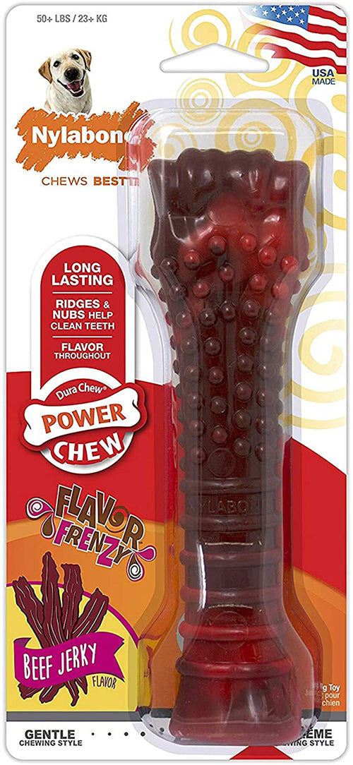 Nylabone Power Chew Alternative Soup Bone Duck Jerky Flavor X-Large/Souper - 50+ Lb