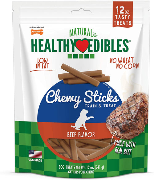 Nylabone Healthy Edibles Chewy Sticks Dog Training Treats
Sticks, Beef, 1ea/12 oz