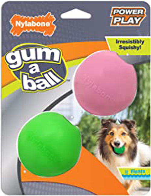 Nylabone Power Play GumaBall toy for Dogs GumaBall, 1ea/One Size 2 ct