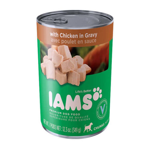 IAMS ProActive Health Chunks with Chicken & Gravy Canned Dog Food 12.3 oz
