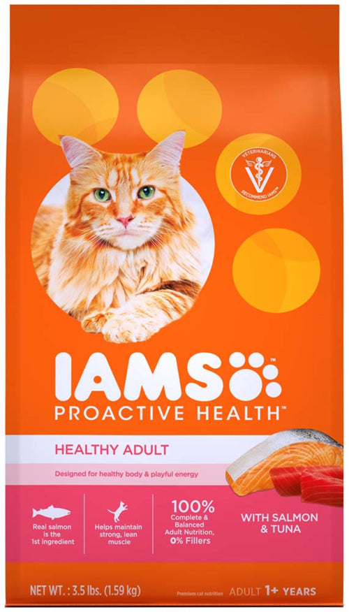 IAMS ProActive Health Adult Salmon & Tuna Dry Cat Food 3.5 lb