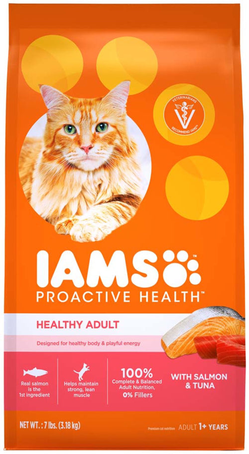 IAMS ProActive Health Adult Salmon & Tuna Dry Cat Food 7 lb