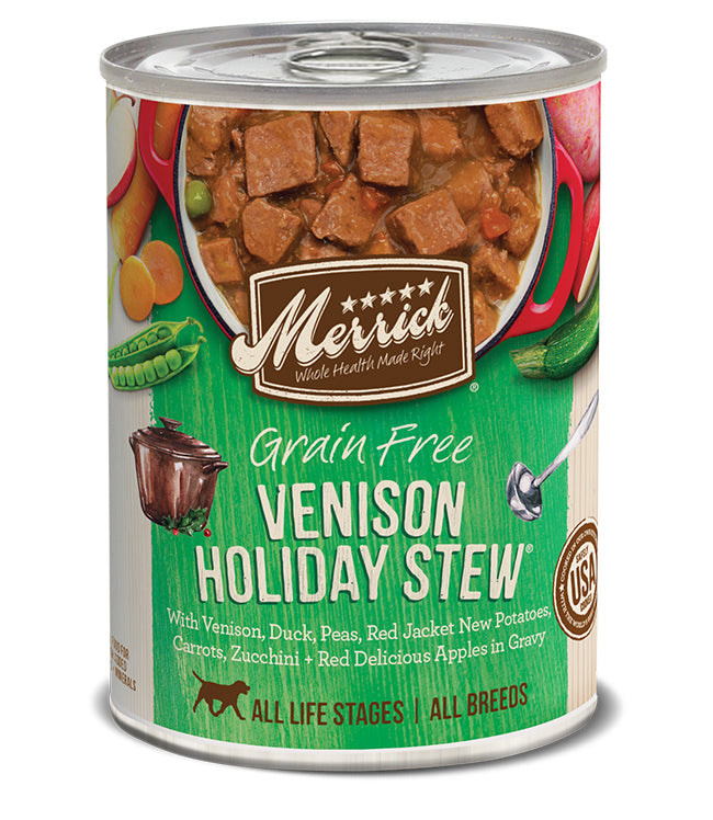 Merrick Venison Holiday Stew Canned Dog Food (Case of 12)