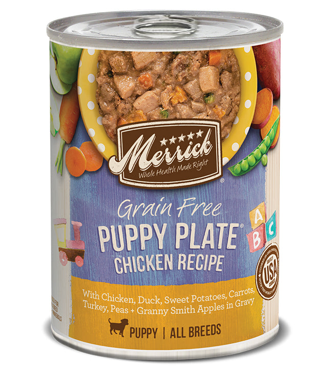 MERRICK DOG CLASSIC PUPPY PLATE 12.7OZ (Case of 12)