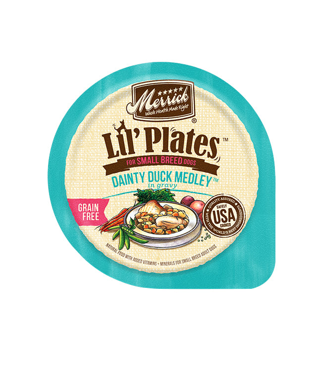 Merrick Lil' Plates Grain Free Dainty Duck Medley Dog Food (Case of 12)