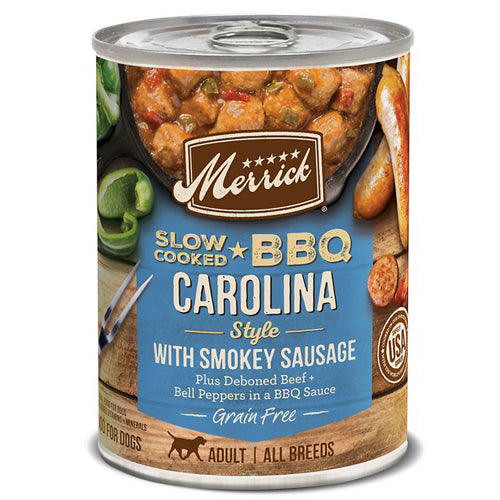 MERRICK DOG SLOW-COOKED GRAIN FREE CAROLINA STYLE SAUSAGE 12.7oz (Case of 12)
