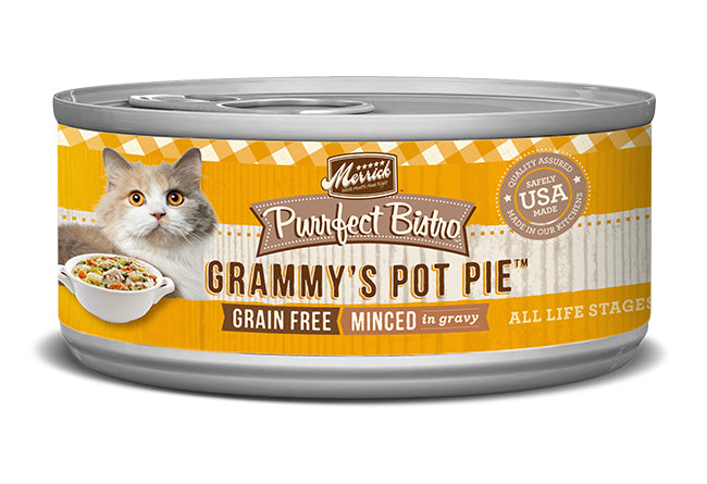 Merrick Cat Purrfect Bistro Grammy's Pot Pie 3oz. (Case of 24)