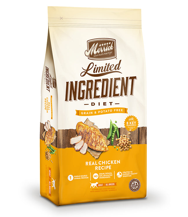 Merrick Limited Ingredient Diet Grain Free Real Chicken Recipe 4 Lbs