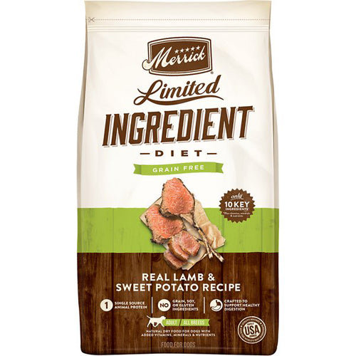 MERRICK DOG LIMITED INGREDIENT GRAIN FREE LAMB 12LB
