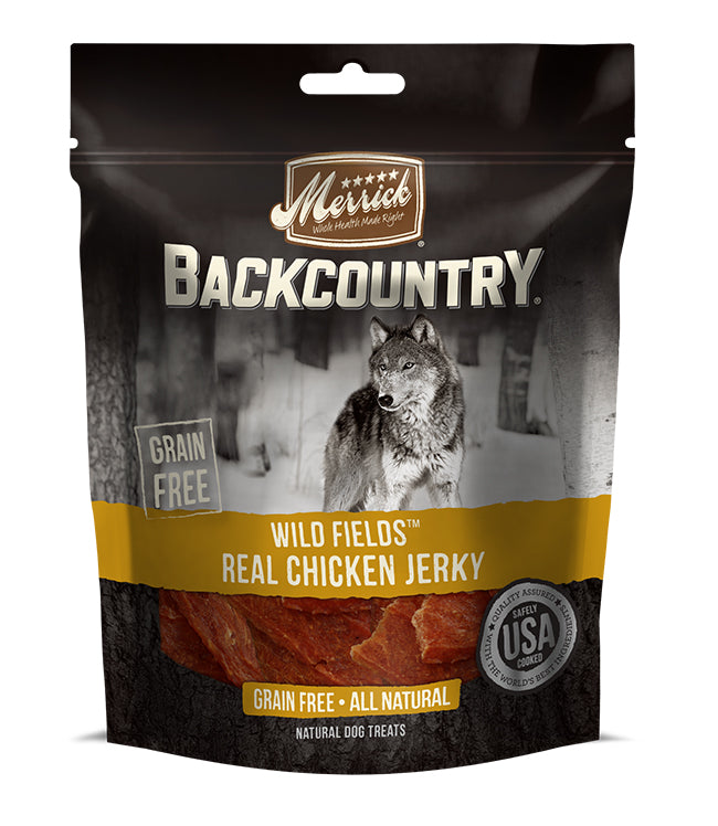 Merrick Backcountry Wild Fields Real Chicken Jerky 4.7 Oz.(Case Of 6)