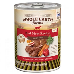 Whole Earth Farms Dog Grain Free Red Meat 12.7oz. (Case of 12)