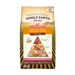 Whole Earth Farms Dog Grain Free Small Breed Chicken & Turkey 4lbs.