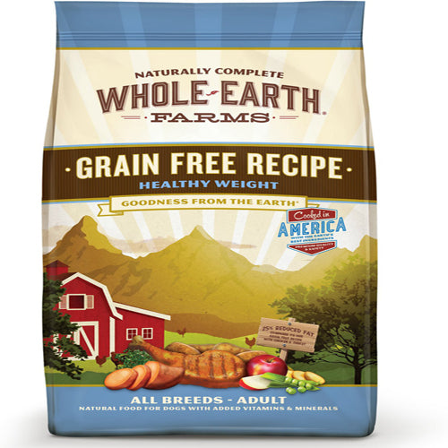 Whole Earth Farms Dog Grain Free Healthy Weight 14Lbs