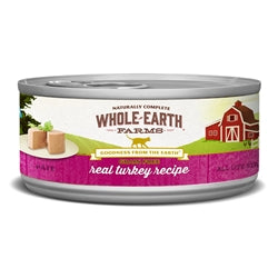 Whole Earth Farms Cat Grain Free Turkey 5oz. (Case of 24)