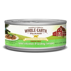 Whole Earth Farms Cat Grain Free Morsels Chicken & Turkey 5oz. (Case of 24)