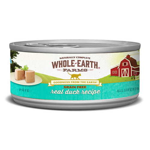 Whole Earth Farms Cat Grain Free Duck 5oz.(Case of 24)
