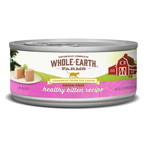 WHOLE EARTH FARMS CAT GRAIN FREE KITTEN 2.75oz(Case of 24)
