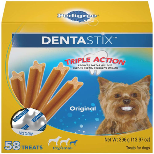 Pedigree Dentastix Chicken Flavor Dog Dental Treat 13.97 Oz, 58 Ct, Mini
