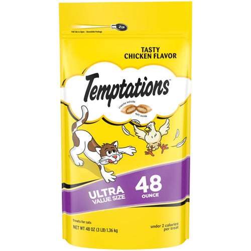 Temptations Classics Crunchy Soft Adult Cat Treats Tasty Chicken 48 oz