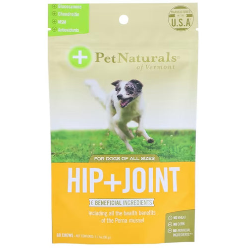 Pet Naturals Of Vermont Hip and Joints For Dogs 60 Count