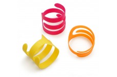 FAT CAT Looney Loops Cat Toy Pink, Yellow, Orange One Size 3 Pack