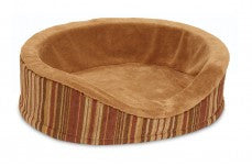 Aspen Antimicrobial Deluxe Oval Pet Bed Grey, Blue 18 in x 14 in One Size