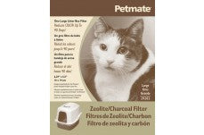Petmate Zeolite Filter for Hooded Cat Litter Pan Black, White Large