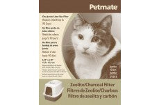 Petmate Zeolite Filter for Hooded Cat Litter Pan Black Jumbo